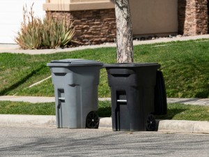 Ce tip de europubelă de la Sanito este potrivită pentru deșeurile reciclabile într-un complex rezidențial?