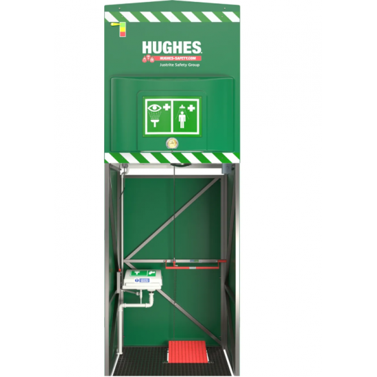 Duș de urgență cu rezervor încălzit prin imersie, 1500L, MH1500 Hughes Green Hazardous