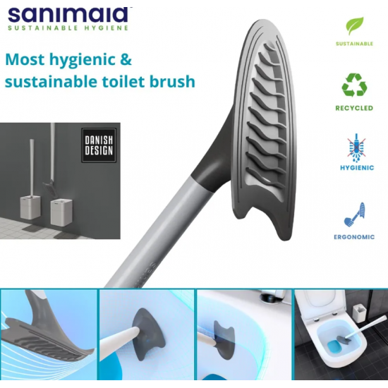 Perie Wc cu Suport STOKHOLM Alb Sanimaid Perie Wc cu Suport STOKHOLM Alb Sanimaid