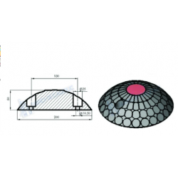 Limitator de viteza tip calota sferica D200x50mm