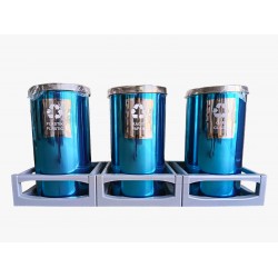 Set 3 cosuri colectare selectiva din inox, 45L/recipient