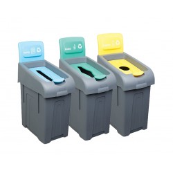 Coșuri pentru colectare selectivă PROCYCLE – 3 x 50 litri Coșuri pentru colectare selectivă PROCYCLE – 3 x 50 litri