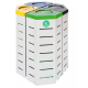Coșuri reciclare K-MF-K 4x80L Coșuri reciclare K-MF-K 4x80L
