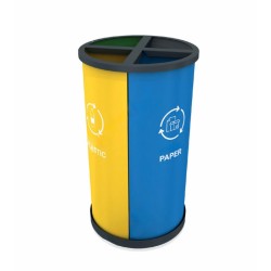 GENEVE S Set de reciclare modern 3 in 1 din metal vopsit