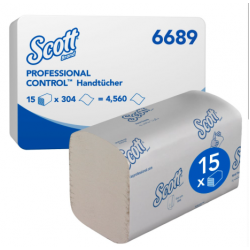 Prosoape pliate 274 buc / pachet, 1 strat, 21 x 21.5 cm, Scott Performance