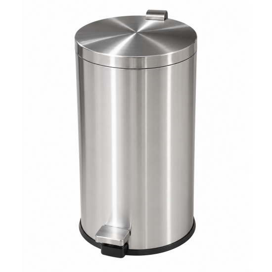 Cos de gunoi cu pedala din inox, 50 L, finisaj mat