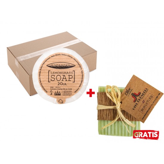 Pachet 1 bax (800buc) Sapun 20 Gr - Botanika - Sense White si GRATUIT 50 buc Sapun premium - Olive AQAS, 20g