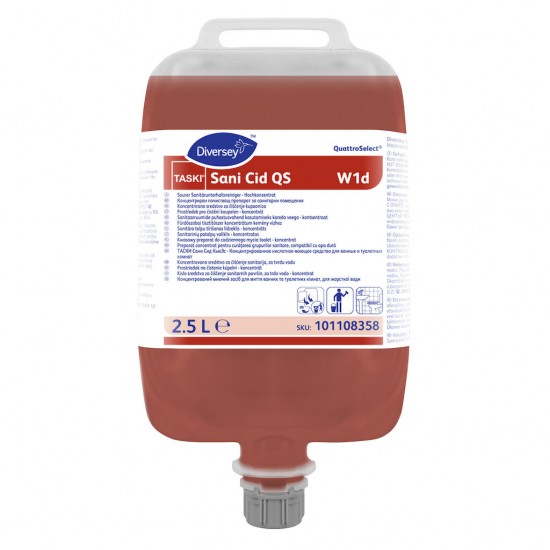 Detergent grupuri sanitare TASKI Sani Cid QS, Diversey, 2.5L Detergent grupuri sanitare TASKI Sani Cid QS, Diversey, 2.5L