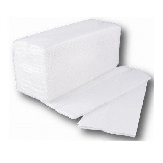 Prosoape hartie pliate V fold, 150 buc / pachet, 2 straturi, 25x21 cm, AQAS