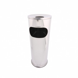 Cos gunoi inox cu scrumiera, capacitate 15 L Cos gunoi inox cu scrumiera, capacitate 15 L