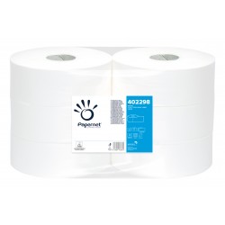 Hartie igienica maxi jumbo, Over Soft alb, in 2 straturi, 6 role/bax, Papernet, 247m Hartie igienica maxi jumbo, Over Soft alb, in 2 straturi, 6 role/bax, Papernet, 247m