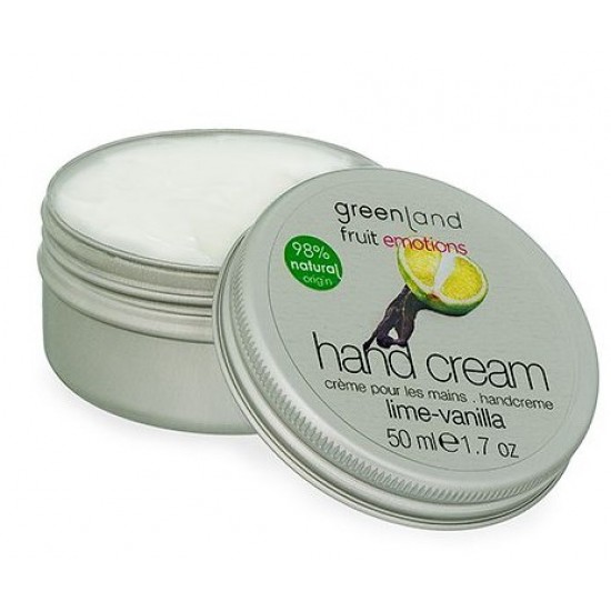 Crema de maini cu lamaie verde si vanilie Greenland 50 ml Crema de maini cu lamaie verde si vanilie Greenland 50 ml