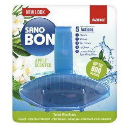 SANO BON  BLUE APPLE 5in1, 55g, odorizant vas toaleta SANO BON  BLUE APPLE 5in1, 55g, odorizant vas toaleta
