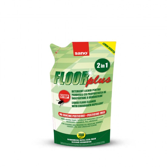 SANO FLOOR PLUS REFILL Manual, 750ml, detergent pardoseala