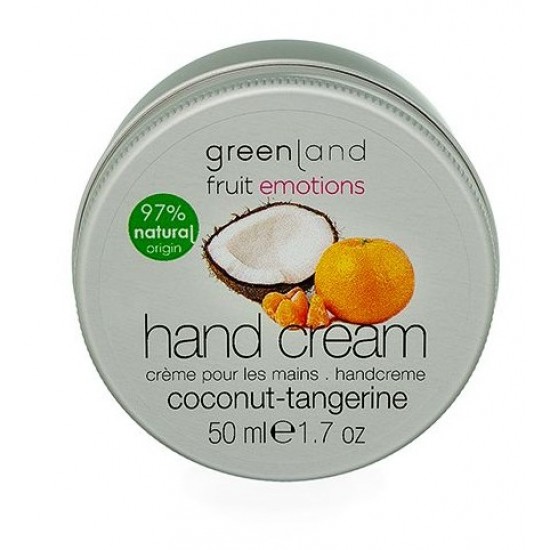 Crema de maini cu cocos si mandarine Greenland 50 ml Crema de maini cu cocos si mandarine Greenland 50 ml