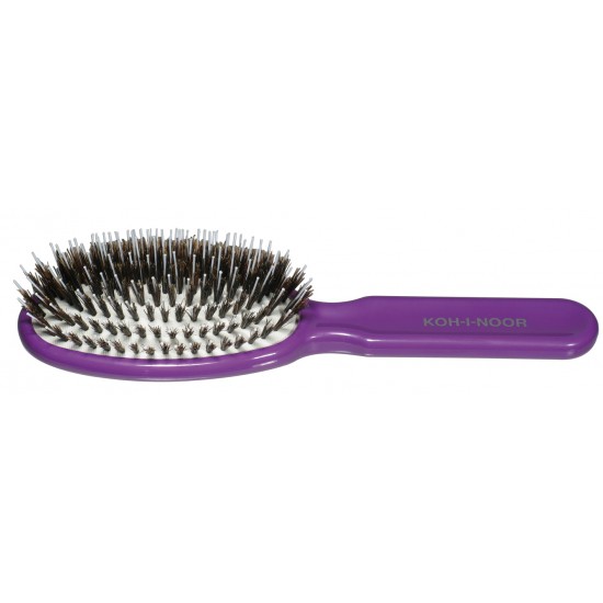Perie pneumatica mov mixta cu peri de porc mistret si peri de nylon 21.3 x 6 cm, Koh-i-noor Perie pneumatica mov mixta cu peri de porc mistret si peri de nylon 21.3 x 6 cm, Koh-i-noor