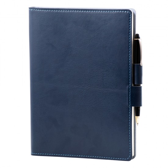 Agenda Colored, piele albastru inchis, 2021 Agenda Colored, piele albastru inchis, 2021