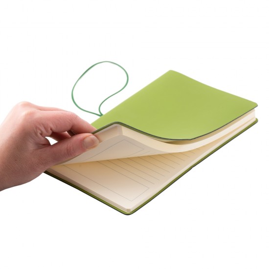 Notes EcoLeather, piele naturala regenerata, 12,5x20 cm, liniat ivory, verde Notes EcoLeather, piele naturala regenerata, 12,5x20 cm, liniat ivory, verde