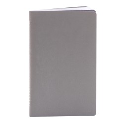 Notes Pastel, piele, 12,5x20 cm, velin, gri Notes Pastel, piele, 12,5x20 cm, velin, gri