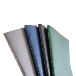 Notes Pastel, piele, 12,5x20 cm, velin, gri Notes Pastel, piele, 12,5x20 cm, velin, gri
