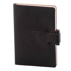 Notes Ravelo, piele, A5, liniat alb, negru Notes Ravelo, piele, A5, liniat alb, negru