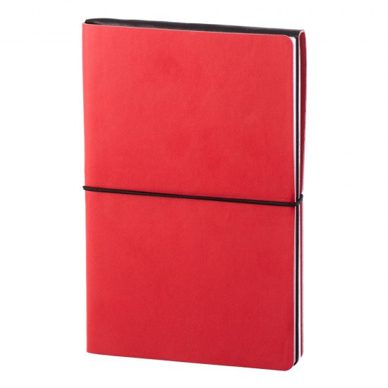 Notes Switch, piele, A5, liniat + matematica, negru/rosu Notes Switch, piele, A5, liniat + matematica, negru/rosu