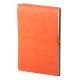 Notes Switch, piele, A5, liniat + matematica, verde/portocaliu Notes Switch, piele, A5, liniat + matematica, verde/portocaliu
