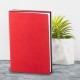 Notes Twin, piele, A5, liniat + matematica, negru/rosu Notes Twin, piele, A5, liniat + matematica, negru/rosu