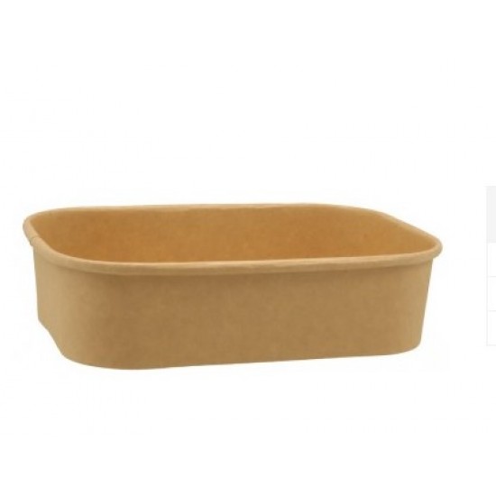 Caserola meniu kraft, 500 cc, 50 buc/set, 1000 ml, CARTON+PE Caserola meniu kraft, 500 cc, 50 buc/set, 1000 ml, CARTON+PE