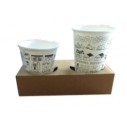Suport 2 pahare - 100 buc/ set Suport 2 pahare - 100 buc/ set