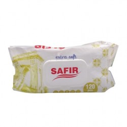 Servetele umede Safir, cu capac, 120 buc Servetele umede Safir, cu capac, 120 buc