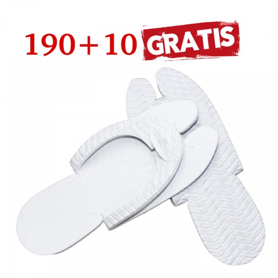 Pachet 200 perechi papuci SPA/piscina, 190 + 10 perechi gratuite Pachet 200 perechi papuci SPA/piscina, 190 + 10 perechi gratuite
