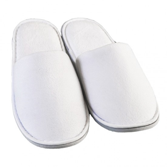 Papuci inchisi in fata din bumbac 100%, velour, talpa 8mm HL 44