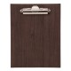 Mapa meniu minibar A5+, Wood, din piele PU interior/exterior, lavabila, maro