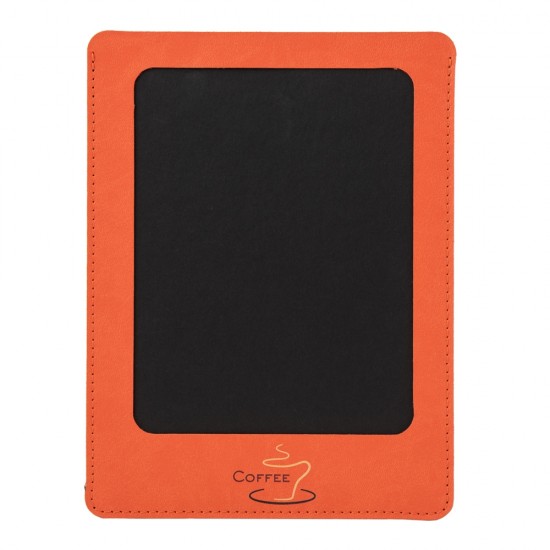 Mapa meniu cafenele A5+, LeatherLike, piele PU interior/exterior, lavabila, portocaliu Mapa meniu cafenele A5+, LeatherLike, piele PU interior/exterior, lavabila, portocaliu