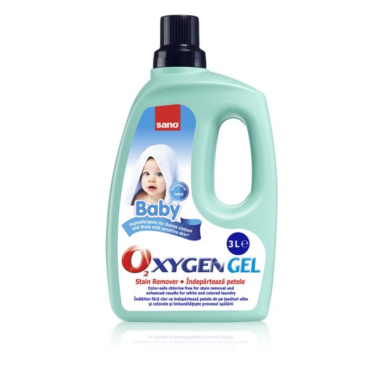 Sano Oxygen Baby, Gel înălbitor fără clor, 3L 