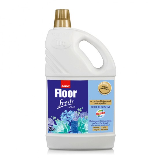 Detergent concentrat de pardoseli, Sano Floor Fresh Home Blue Blossom, 2L