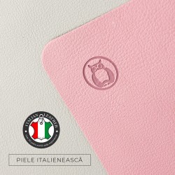 Mousepad Flexi M, din piele, cu doua fete, pentru protectie birou, UNIKA, roz/gri Mousepad Flexi M, din piele, cu doua fete, pentru protectie birou, UNIKA, roz/gri