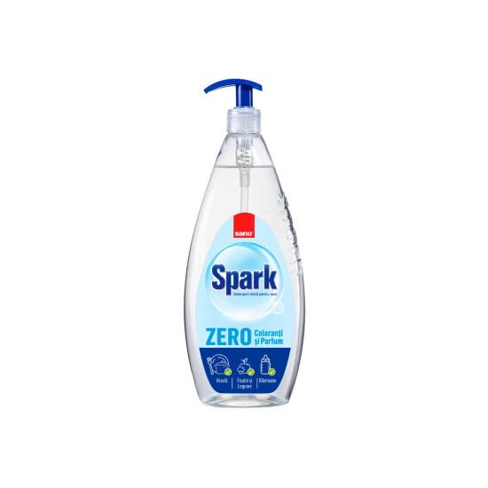 SANO SPARK ZERO 700 ML PUMP, Detergent vase zero parfumanti si coloranti