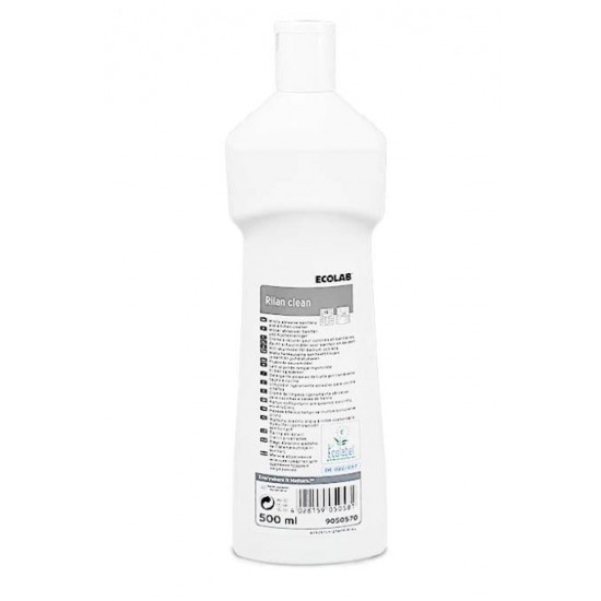 Crema usor abraziva etichetata ecologic, pentru folosirea in bai si bucatarie RILAN 750ml Ecolab