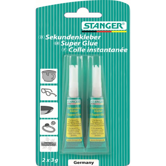 Adeziv lichid superglue Stanger - 2x3 g Adeziv lichid superglue Stanger - 2x3 g