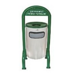Cos gunoi pentru parc din metal vopsit, 31L Cos gunoi pentru parc din metal vopsit, 31L