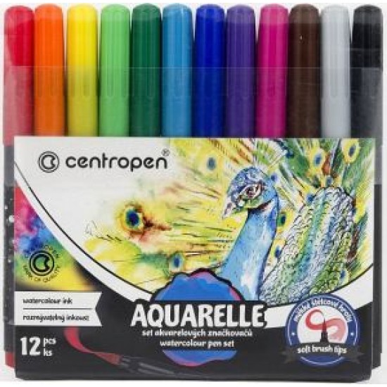 Marker Centropen 8683 Aquarelle - 12 culori/set Marker Centropen 8683 Aquarelle - 12 culori/set