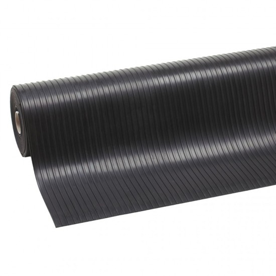 Covor cu striatii RIB'N'ROLL 3 MM, 100cm liniar, Black, 752R0333BL Covor cu striatii RIB'N'ROLL 3 MM, 100cm liniar, Black, 752R0333BL