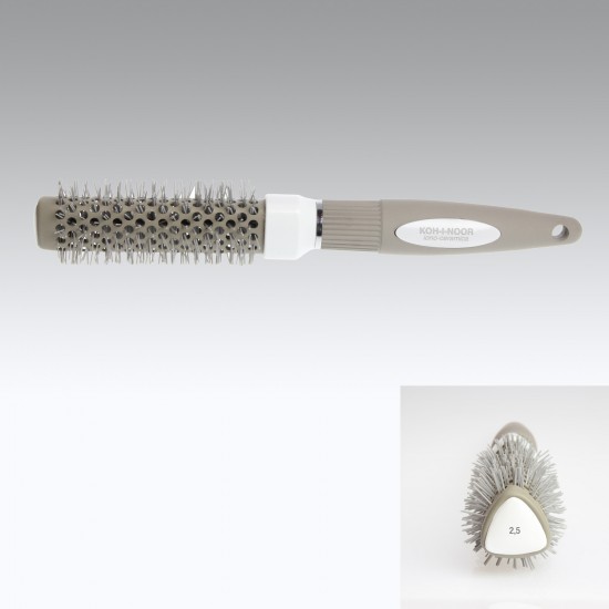 Perie termica triangulara profesionala iono-ceramica - diametru 2.5 cm, Koh-i-noor Perie termica triangulara profesionala iono-ceramica - diametru 2.5 cm, Koh-i-noor