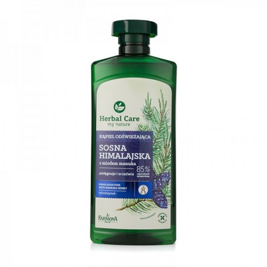 Gel revigorant de baie si dus cu pin de Himalaya si miere de manuka Herbal Care 500 ml Gel revigorant de baie si dus cu pin de Himalaya si miere de manuka Herbal Care 500 ml