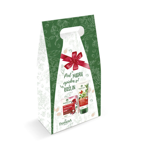 Pachet cadou cu trandafir-crema rejuvenanta de fata si crema de maini Herbal Care Pachet cadou cu trandafir-crema rejuvenanta de fata si crema de maini Herbal Care