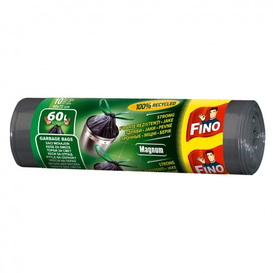 Fino saci Gunoi Magnum LD 60L 10 Buc Fino saci Gunoi Magnum LD 60L 10 Buc