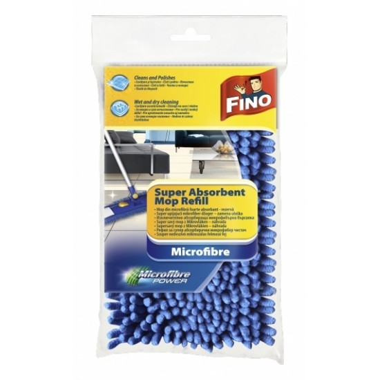 Fino Mop Microfibra Rezerva Albastru Fino Mop Microfibra Rezerva Albastru