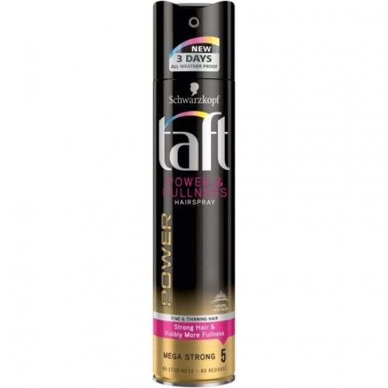 TAFT Fixativ Power&Fullness Keratin 250 ml TAFT Fixativ Power&Fullness Keratin 250 ml